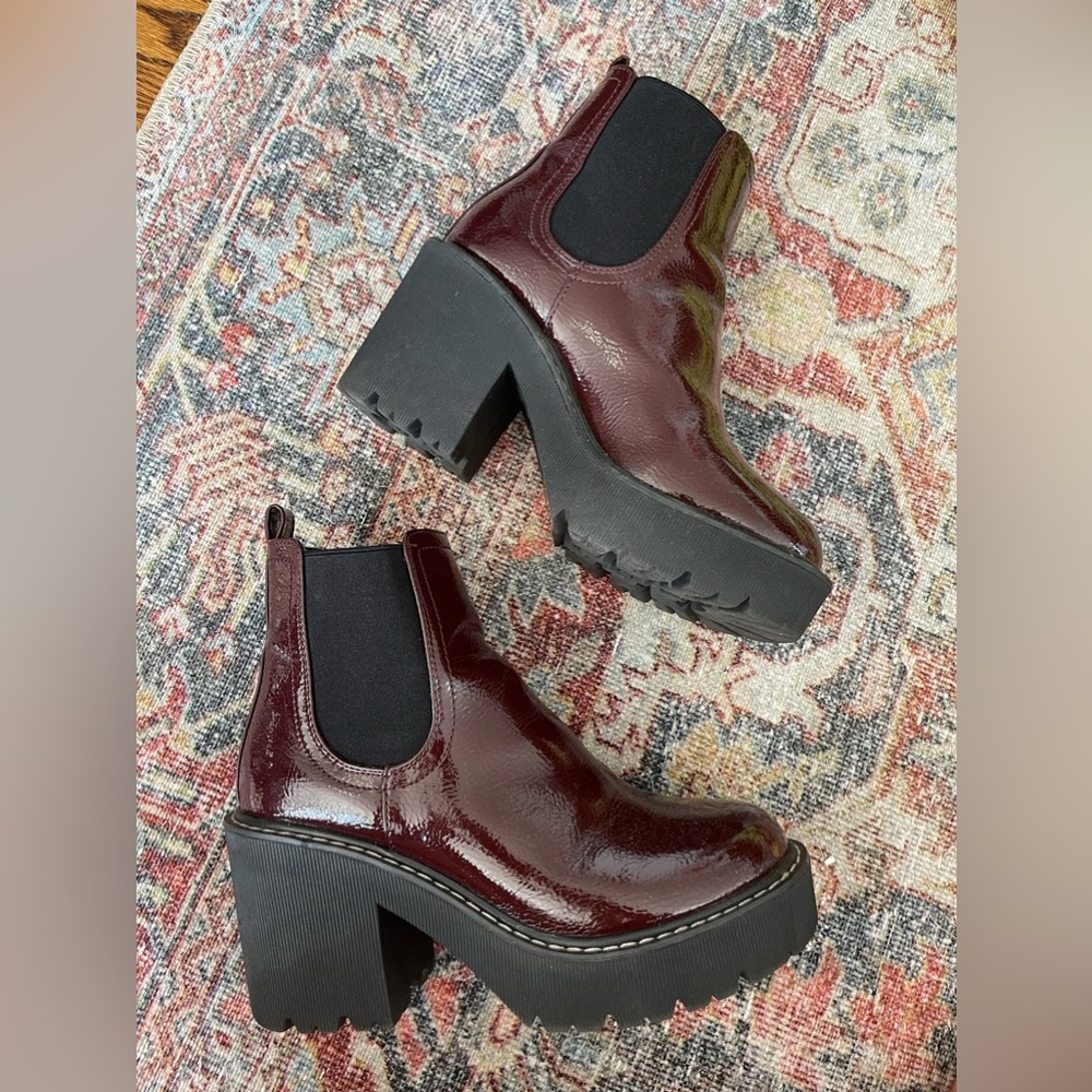 Dark Burgundy Boots